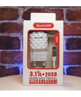 Sạc bộ Quaker Vân Kim Cương A05 (micro USB)