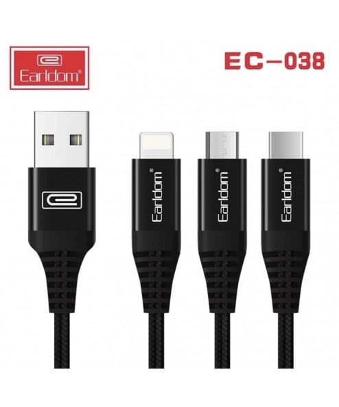 Cáp sạc dù Earldom lightning EC-038i ( 2M)