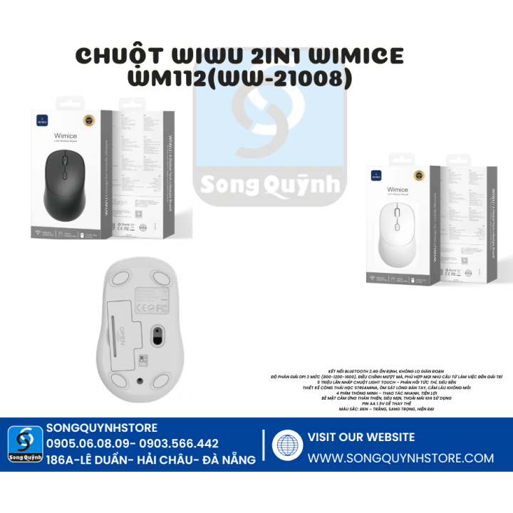 CHUỘT WIWU 2IN1 WIMICE WM112 (WW-21008)