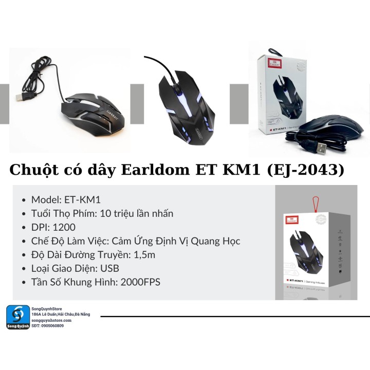 Chuột có dây Earldom ET-KM1 (AH-22001)