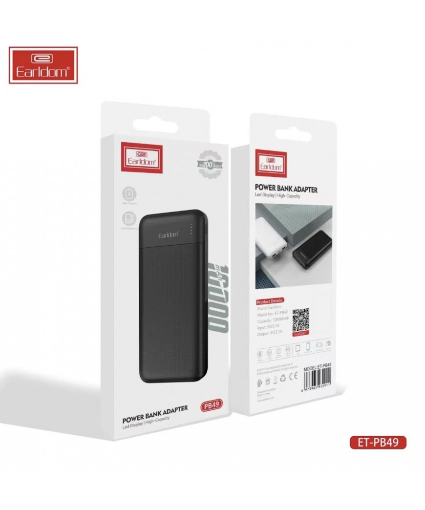 Sạc Dự Phòng 10.000mAh Earldom ET- PB49