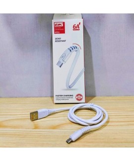 Cáp Sạc Siêu Nhanh Micro USB 6A Dimi 1Mét M56 Chính Hãng