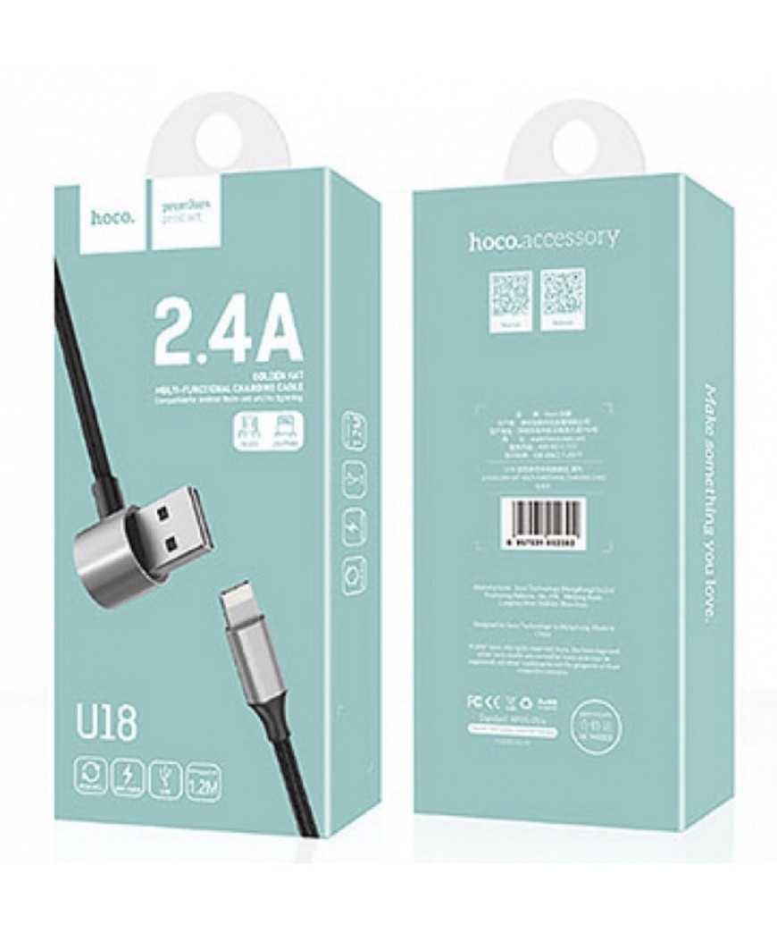 Cáp sạc HOCO đa năng U18 lightning micro USB chính hãng