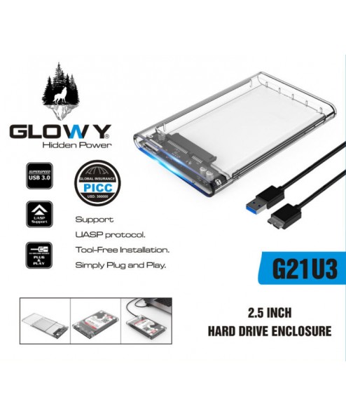 Box HDD 2.5 Glowy G21U3 (chuẩn 3.0)
