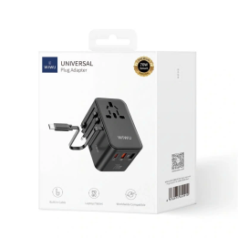 Bộ chuyển đổi WiWU Travel Universal UA004 70W GaN Charger(WW-31003)