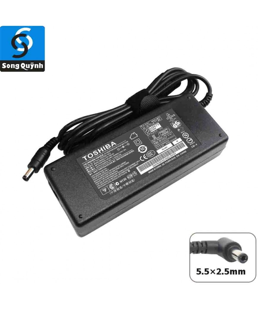 Sạc laptop Toshiba đầu thường (19V - 4.7A) Φ5.5mm * 2.5mm 60w Original cũ