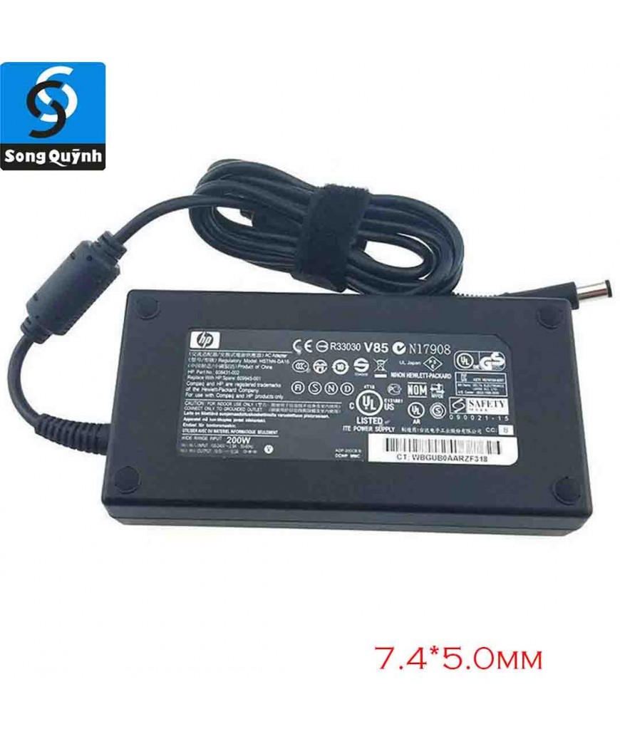 Sạc laptop HP đầu kim (19V - 10.3A) Φ7.4mm * 5.0mm 200w Original