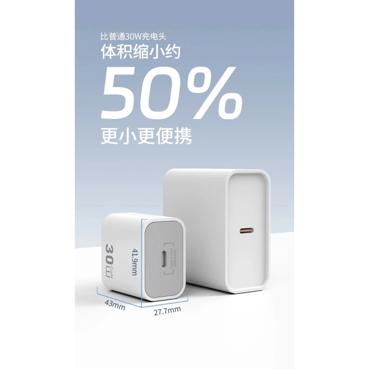 Bộ sạc nhanh PD Wiwu Essen 30W Wi-G002 (WW-31013) (C to i) & (C to C )