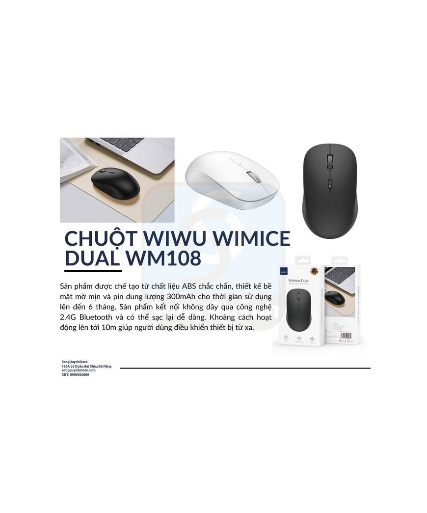 CHUỘT WIWU WIMICE DUAL WM108