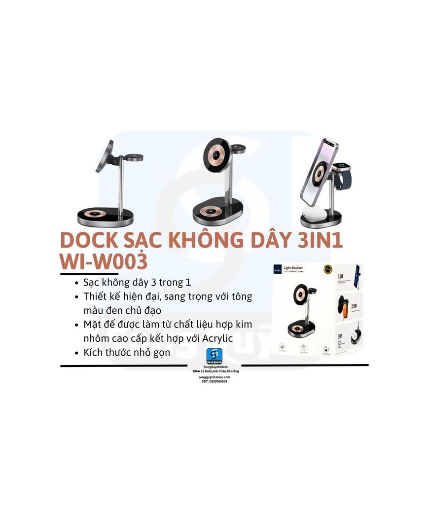 Dock sạc wiwu 3in1 W003