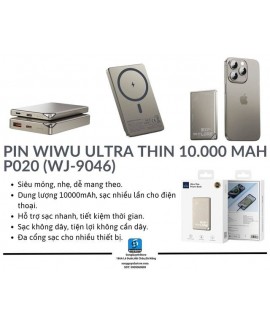 Pin Wiwu ULTRA THIN 10.000...