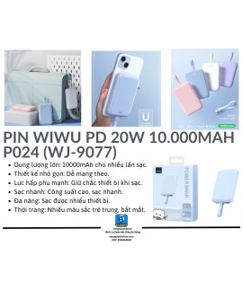 PIN WIWU PD 20W 10.000MAH P024 (WJ-9077)