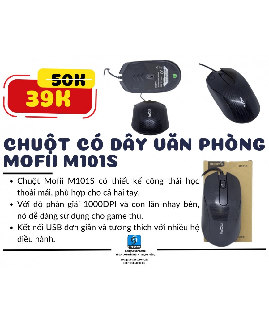 Chuột có dây Mofi 3D M101S