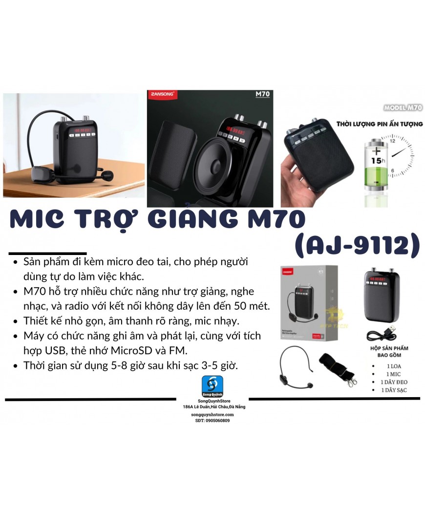 Mic trợ giảng M70