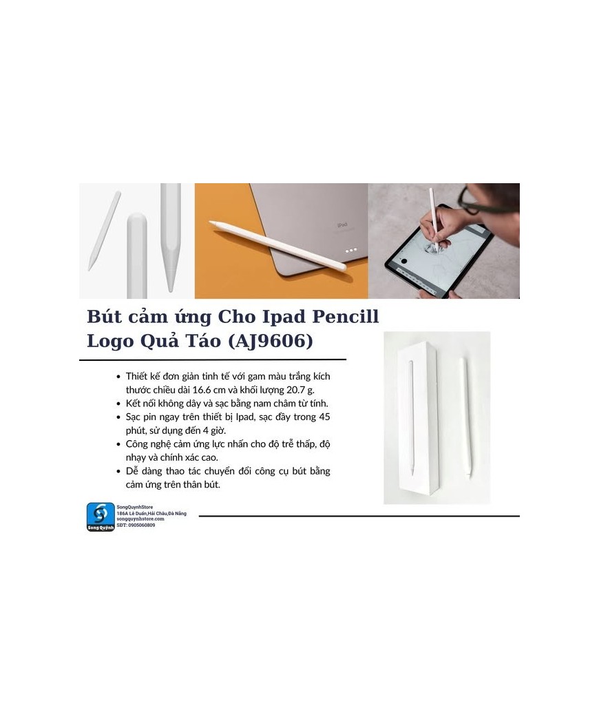 Bút cảm ứng Cho Ipad Pencill Logo Apple