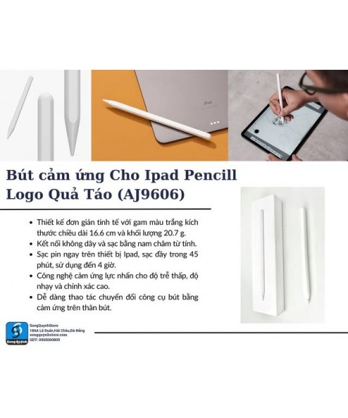 Bút cảm ứng Cho Ipad Pencill Logo Apple