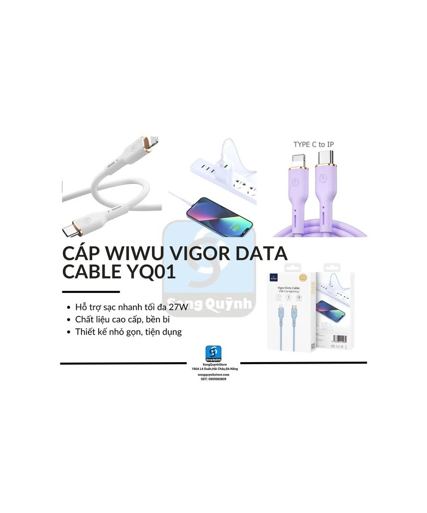 Cáp Wiwu Vigor Data Cable YQ01