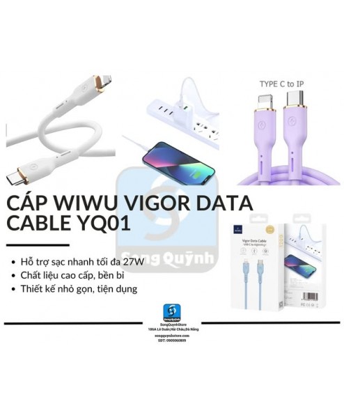 Cáp Wiwu Vigor Data Cable YQ01