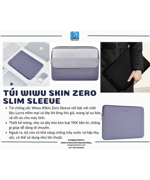 TÚI WIWU SKIN ZERO SLIM SLEEVE CÁC SIZE (WT-1033)