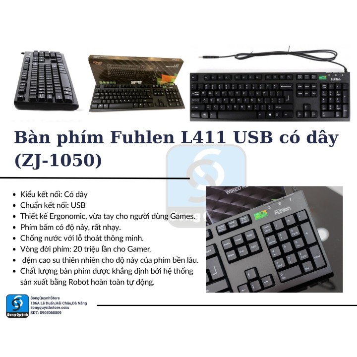 Bàn phím Fuhlen L411 (ZN-10100)