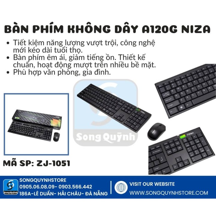 Bàn phím không dây Fuhlen A120G (ZN-10101)