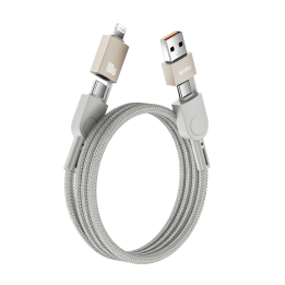 Cáp sạc Wiwu Raptor USB-A+USB-C to USB-C+iP Wi-C051 100W (1m2) (WW-41002)