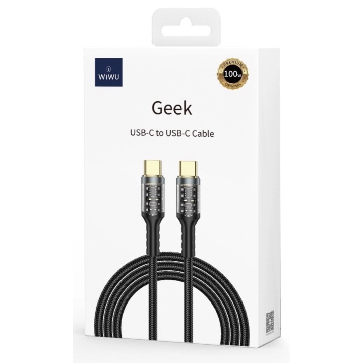 Cáp Wiwu  Geek C-C 100W C016 (WW-41004)