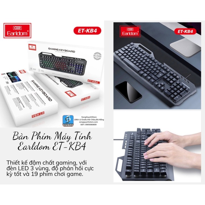 Bàn phím máy tính giả cơ Earldom ET-KB4 (AH-10250)