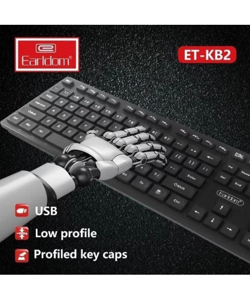 Bàn phím máy tính có dây Earrldom ET-KB2