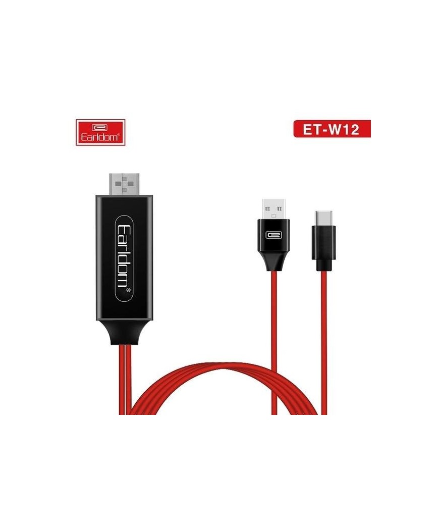 Cáp HDMI Type C  Earldom  W12 (Độ phân giải 4K)