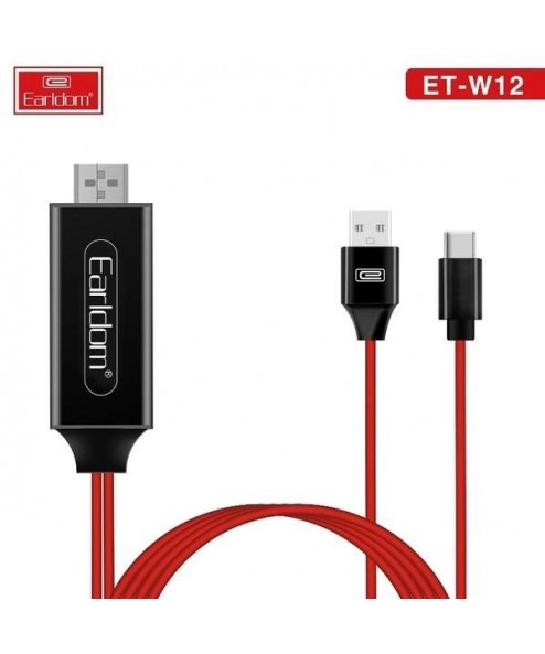 Cáp HDMI Type C  Earldom  W12 (Độ phân giải 4K)
