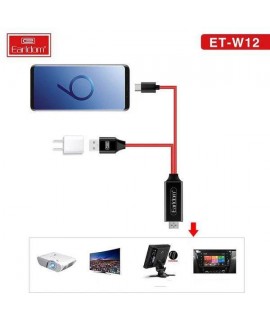 Cáp HDMI Type C  Earldom  W12 (Độ phân giải 4K)